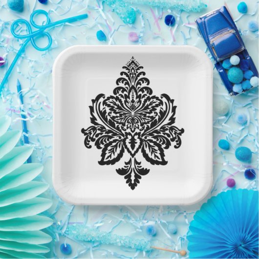 Zwart-witafdrukken Bord papier (Feest)