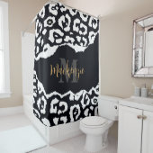 Zwart-witafdrukken Douchegordijn (In situ)