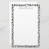 Zwart-witafdrukken | Gepersonaliseerd Briefpapier (Voorkant / Achterkant)
