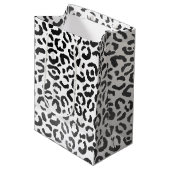 Zwart-witafdrukken          medium cadeauzakje (Voorkant Gekanteld)