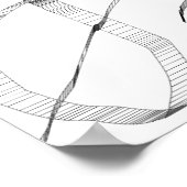 Zwart-witafdrukken Poster (Hoek)