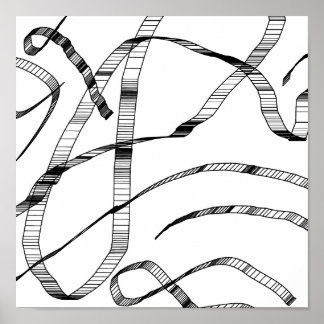 Zwart-witafdrukken Poster