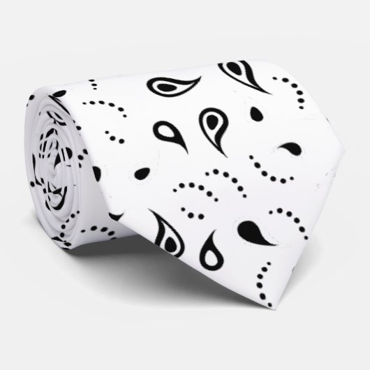 Zwart-witafdrukken Stropdas (Opgerold)