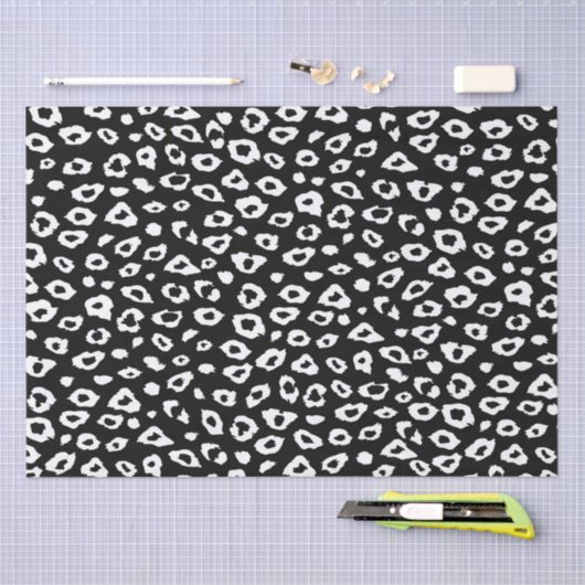 Zwart-witafdrukken Tissuepapier (Craft)