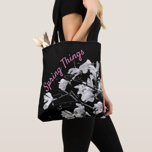 Zwart-witafdrukken Tote Bag (Dichtbij)