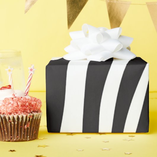 Zwart-witafdrukken van Zebra Cadeaupapier (Verjaardagsfeest)