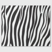 Zwart-witafdrukken van Zebra Cadeaupapier (Vlak)