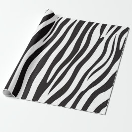 Zwart-witafdrukken van Zebra Cadeaupapier