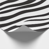Zwart-witafdrukken van Zebra Cadeaupapier (Hoek)