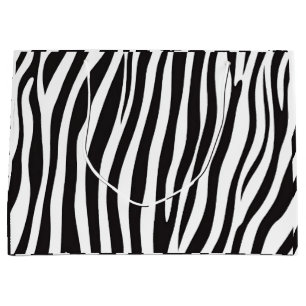 Zwart-witafdrukken van Zebra Groot Cadeauzakje