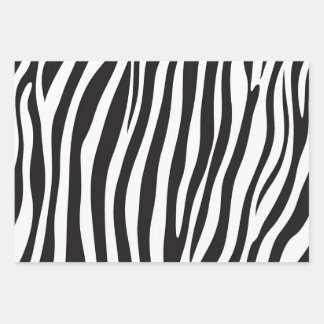 Zwart-witafdrukken van Zebra Inpakpapier Vel