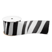 Zwart-witafdrukken van Zebra Satijnen Lint (Spoel)