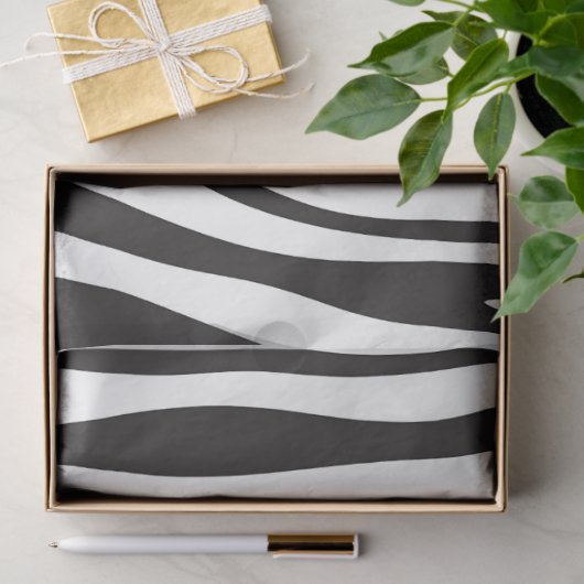 Zwart-witafdrukken van Zebra Tissuepapier (Geschenk)