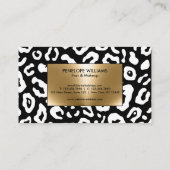 Zwart-witafdrukken Visitekaartje (Achterkant)