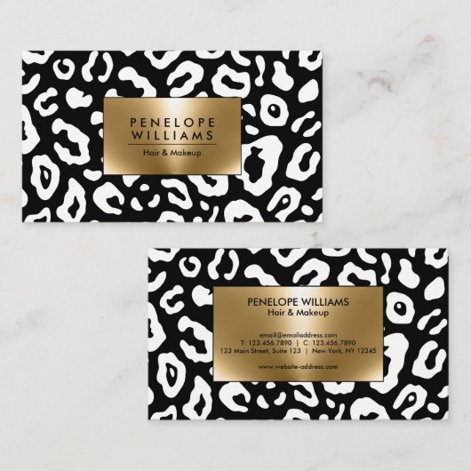 Zwart-witafdrukken Visitekaartje (Voorkant / Achterkant)