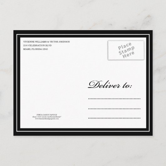 ZWART-WITAFFAIRE | SLA DE DATUM VAN AANKONDIGING O (Achterkant)