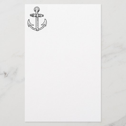 Zwart-witanker Briefpapier (Voorkant)
