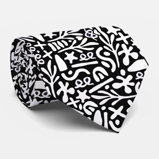 Zwart-witbalans Stropdas (Opgerold)