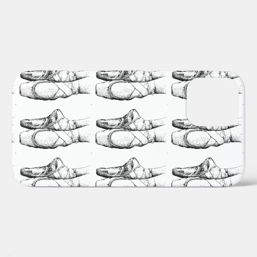 Zwart-witballetslipje Case-Mate iPhone Case (Achterkant (horizontaal))