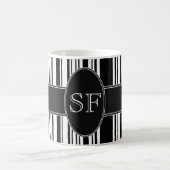 Zwart-witbalscode Koffiemok (Center)