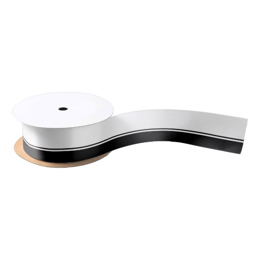 Zwart-witband Satijnen Lint (Spoel)