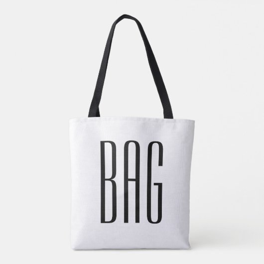 Zwart-witband tas (Achterkant)