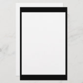 Zwart-witbankierwerk Briefpapier (Voorkant / Achterkant)