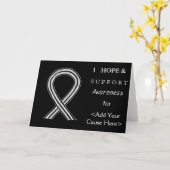 Zwart-witbewust Wenskaart Kaart (Gele Bloem)