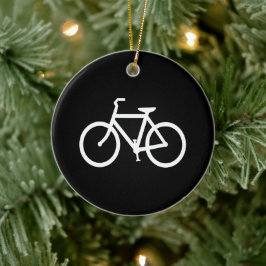 Zwart-witbijenkaart Keramisch Ornament