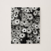 Zwart-witbloemen Legpuzzel (Verticaal)