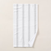Zwart-witbloemen Stripe Bathroom-handsets Bad Handdoek (Handdoek)