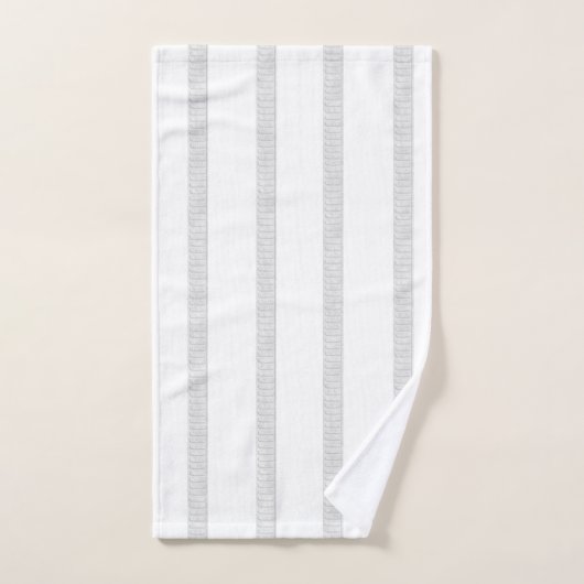 Zwart-witbloemen Stripe Bathroom-handsets Bad Handdoek (Handdoek)