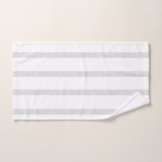Zwart-witbloemen Stripe Bathroom-handsets Bad Handdoek (Handdoek)