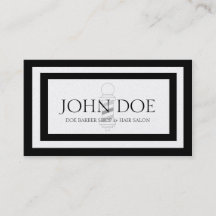 Zwart witboek met barber handpalm