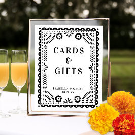 Zwart-witboek Picado geïnspireerde bruiloft Poster