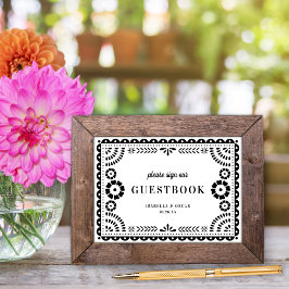 Zwart-witboek Picado Weddenschap Guestbook Poster