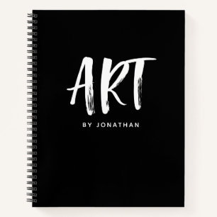 Zwart-witboek, speciaal ontworpen Jouw naam Notitieboek