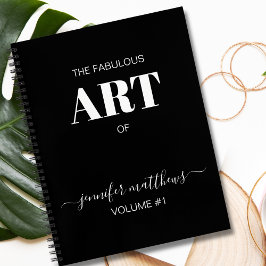 Zwart-witboek, speciaal ontworpen Jouw naam Notitieboek