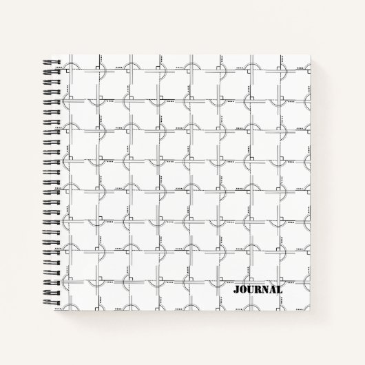 Zwart witboek voor meetbare bullet Journal Sketchb Notitieboek (Voorkant)