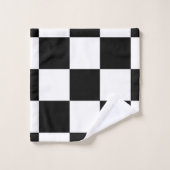 Zwart-witbord Bad Handdoek (Wasdoekje)