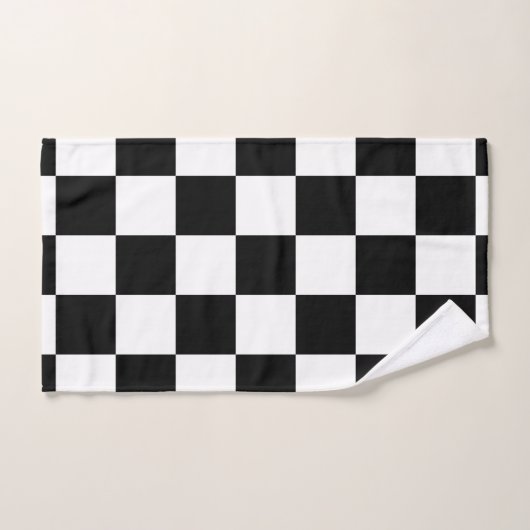 Zwart-witbord Bad Handdoek (Handdoek)