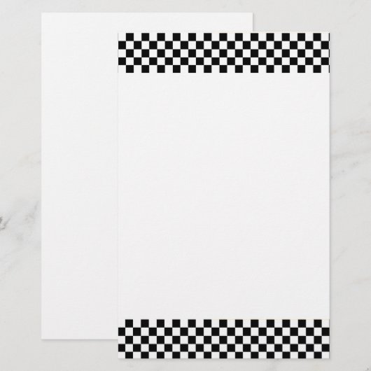 Zwart-witbord Briefpapier (Voorkant / Achterkant)
