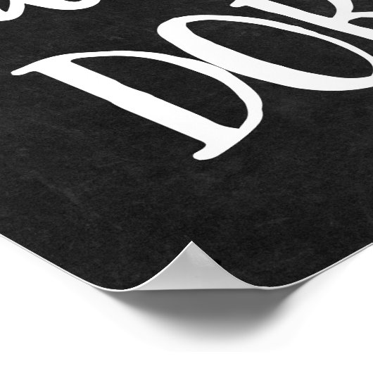 Zwart-witbord Dorm Sweet Dorm Poster (Hoek)