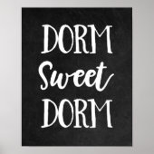 Zwart-witbord Dorm Sweet Dorm Poster (Voorkant)