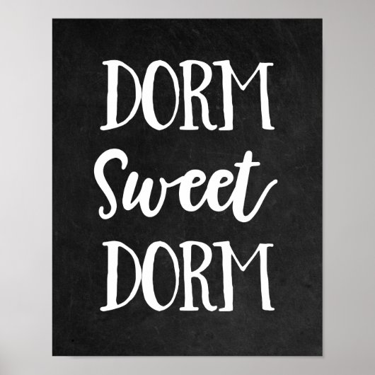 Zwart-witbord Dorm Sweet Dorm Poster (Voorkant)