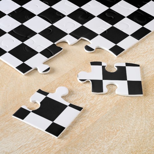 Zwart-witbord Legpuzzel (Zijkant)