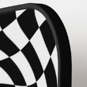 Zwart-witbord Pickleball Paddle (Links Detail)