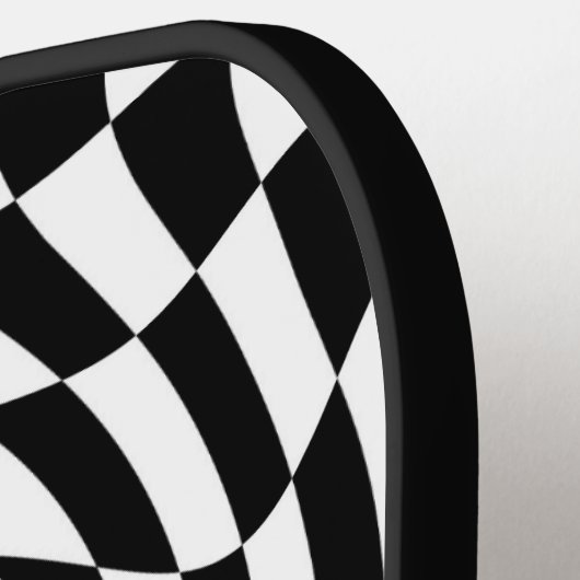 Zwart-witbord Pickleball Paddle (Links Detail)