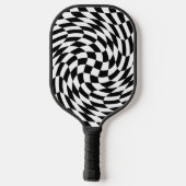 Zwart-witbord Pickleball Paddle (Achterkant)