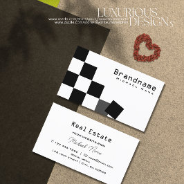 Zwart-witbord Professional stijlvol Visitekaartje